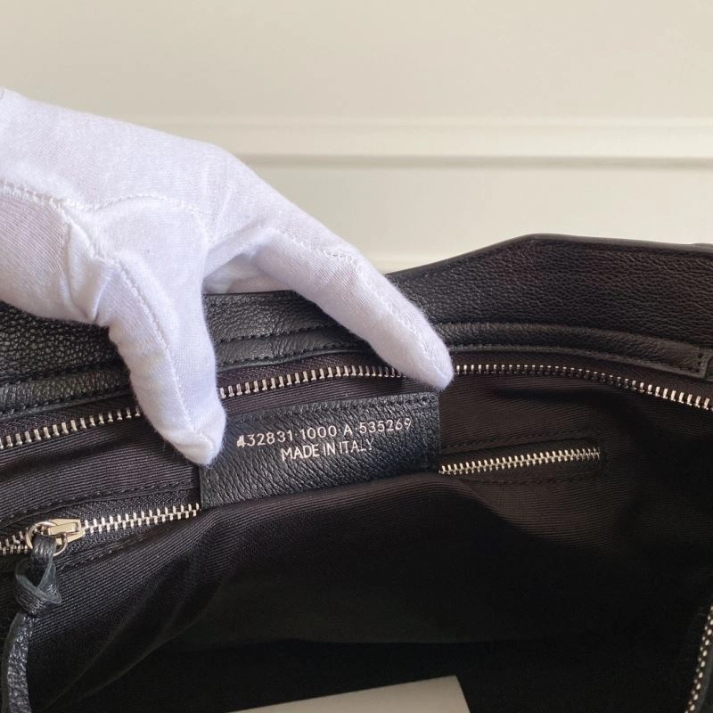 Balenciaga  Italian Goat Leather Motorcycle Bag with Studs - 38cm Cozy 66933