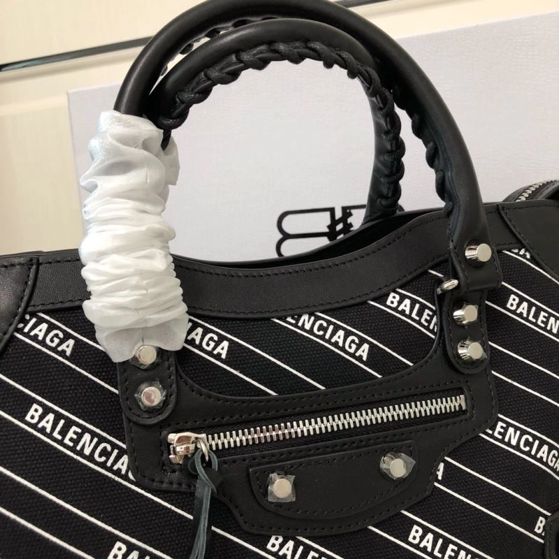 SunProtective Balenciaga  Motorcycle Bag with Slanted Print Design 78765