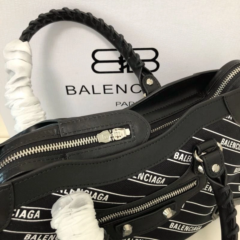 SunProtective Balenciaga  Motorcycle Bag with Slanted Print Design 78765
