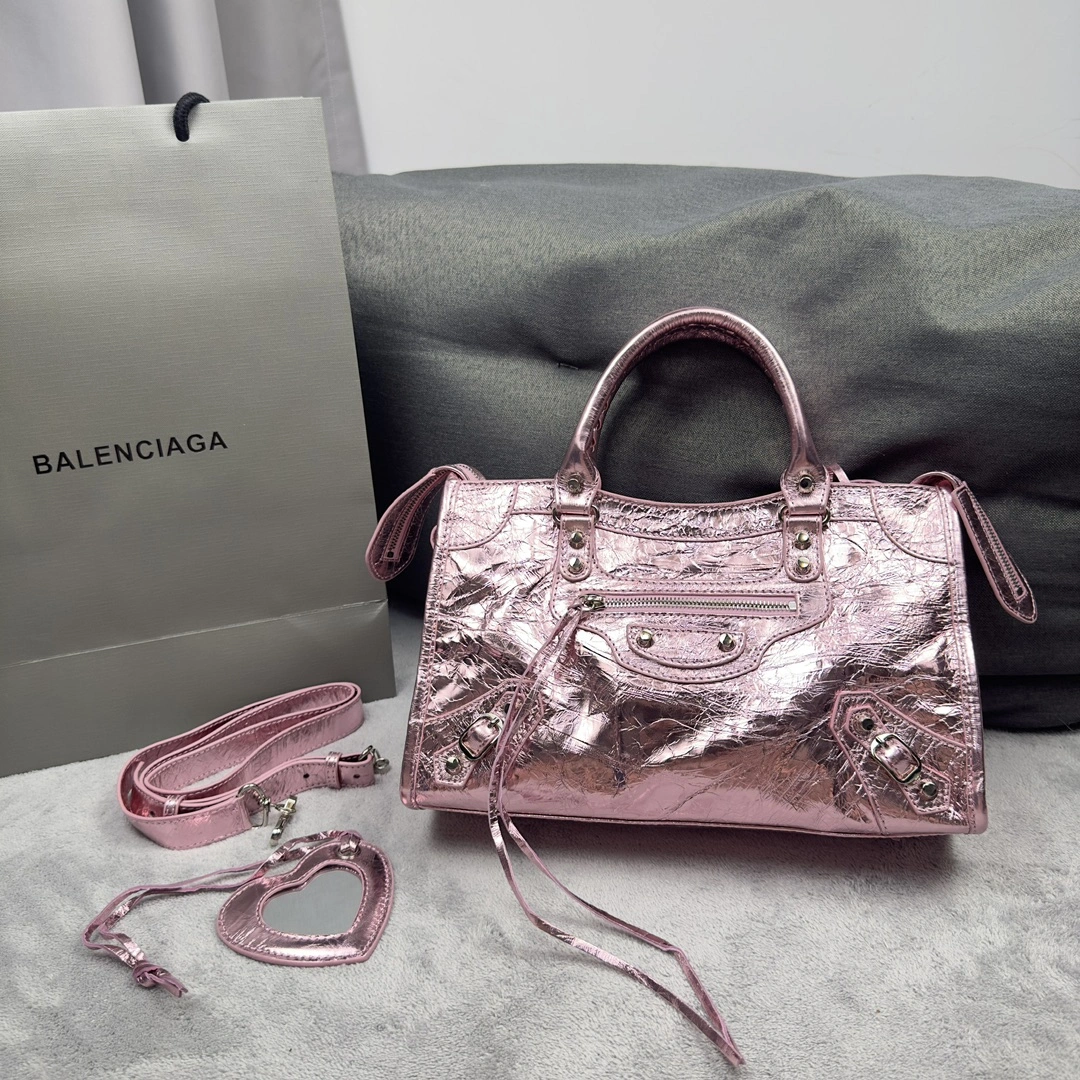 SunProtective Balenciaga  Series Medium Motorcycle Bag - Streamlined Elegance 64643