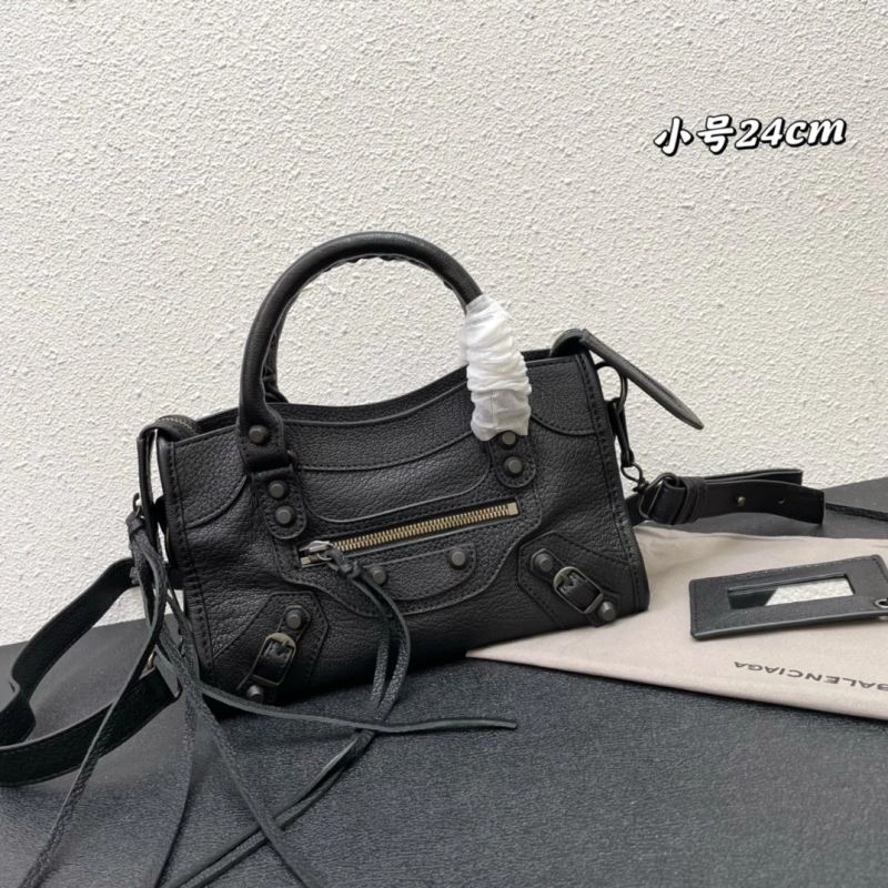 Functional Balenciaga  Small Motorcycle Bag in Goat Leather 72715