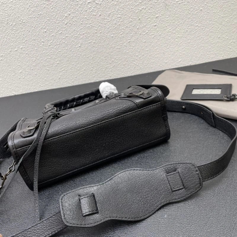 Functional Balenciaga  Small Motorcycle Bag in Goat Leather 72715