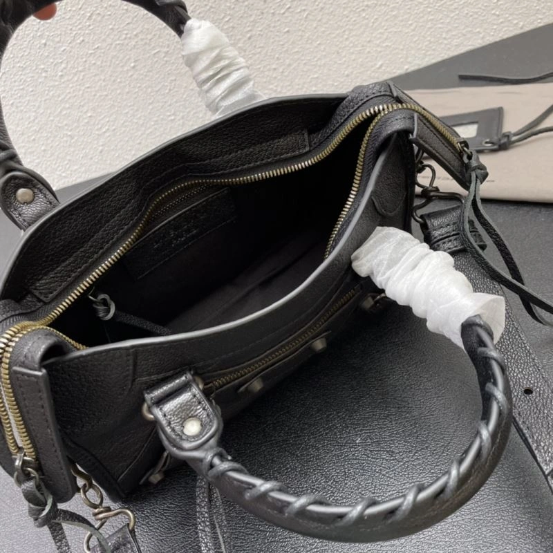 Functional Balenciaga  Small Motorcycle Bag in Goat Leather 72715