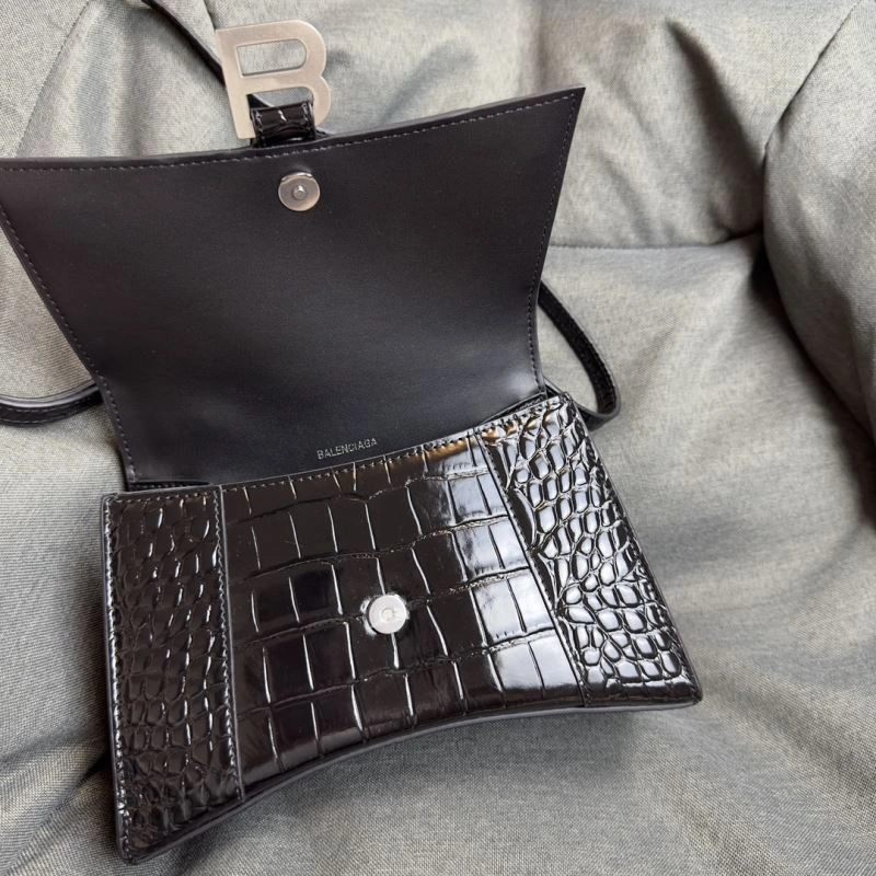 Durable Balenciaga Crescent Hourglass Crocodile Bag - Size S 70024