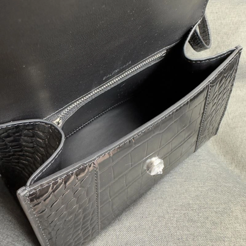 Durable Balenciaga Crescent Hourglass Crocodile Bag - Size S 70024