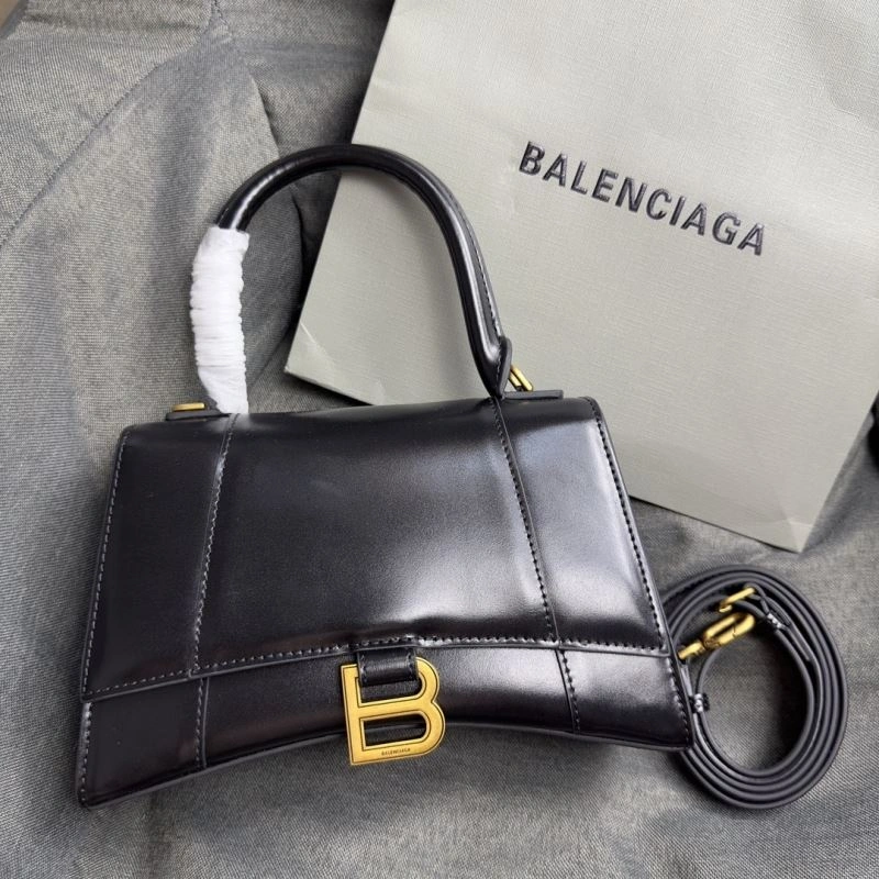 Balenciaga Crescent Hourglass S Bag in Black Weave GoodFit 70014