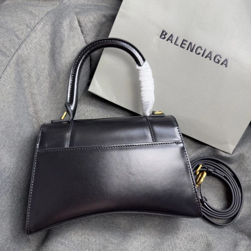 Balenciaga Crescent Hourglass S Bag in Black Weave GoodFit 70014