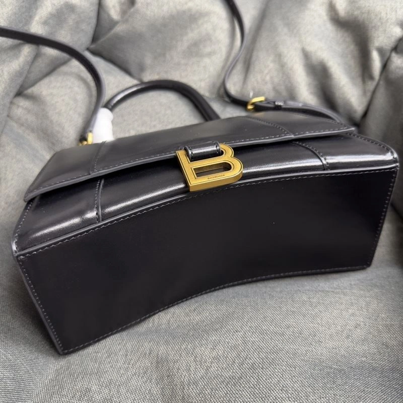 Balenciaga Crescent Hourglass S Bag in Black Weave GoodFit 70014