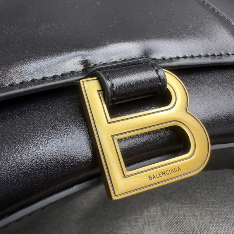 Balenciaga Crescent Hourglass S Bag in Black Weave GoodFit 70014