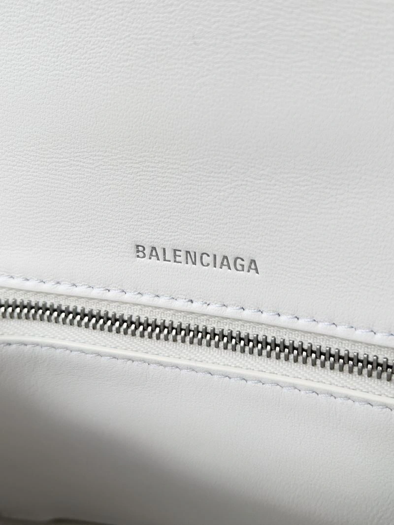 Balenciaga Crescent Moon Hourglass Bag - Polka Dot White Versatile 78657