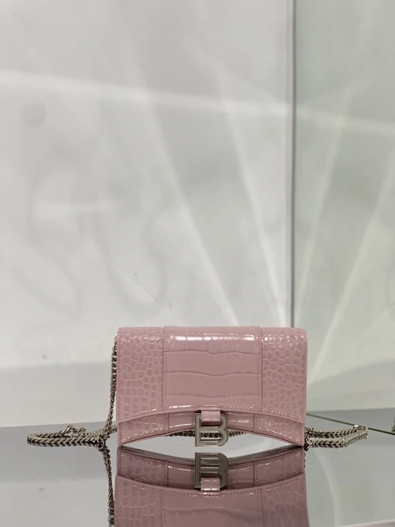 Balenciaga Crocodile Blush Powder Arc Chain Sandglass Bag Durable 72636