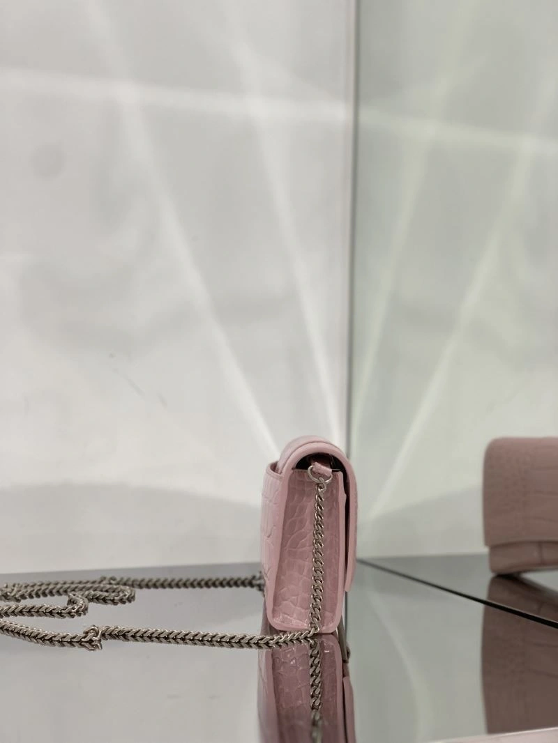 Balenciaga Crocodile Blush Powder Arc Chain Sandglass Bag Durable 72636
