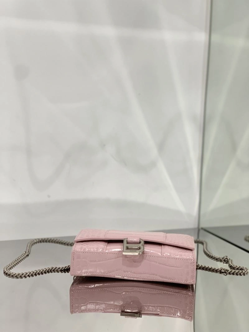Balenciaga Crocodile Blush Powder Arc Chain Sandglass Bag Durable 72636