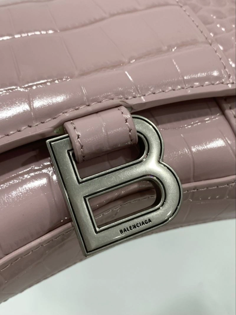 Balenciaga Crocodile Blush Powder Arc Chain Sandglass Bag Durable 72636