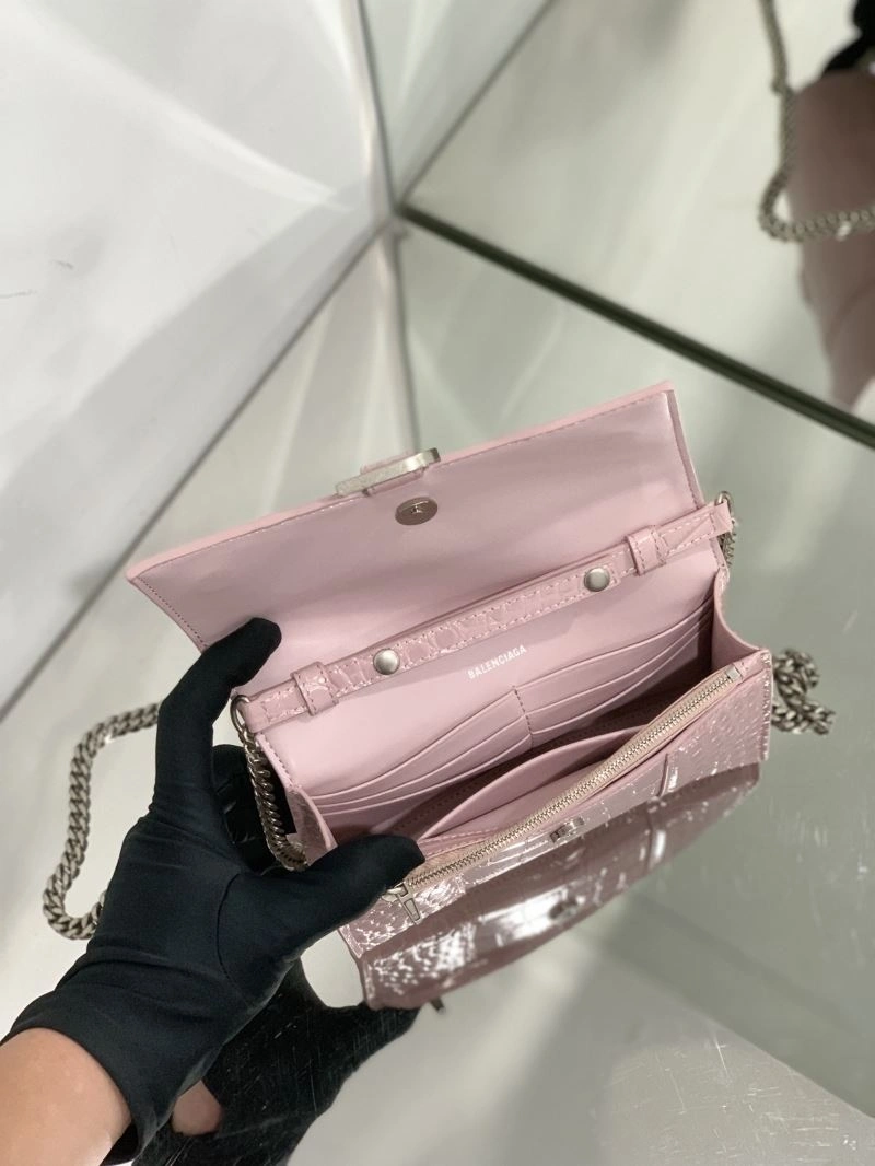 Balenciaga Crocodile Blush Powder Arc Chain Sandglass Bag Durable 72636