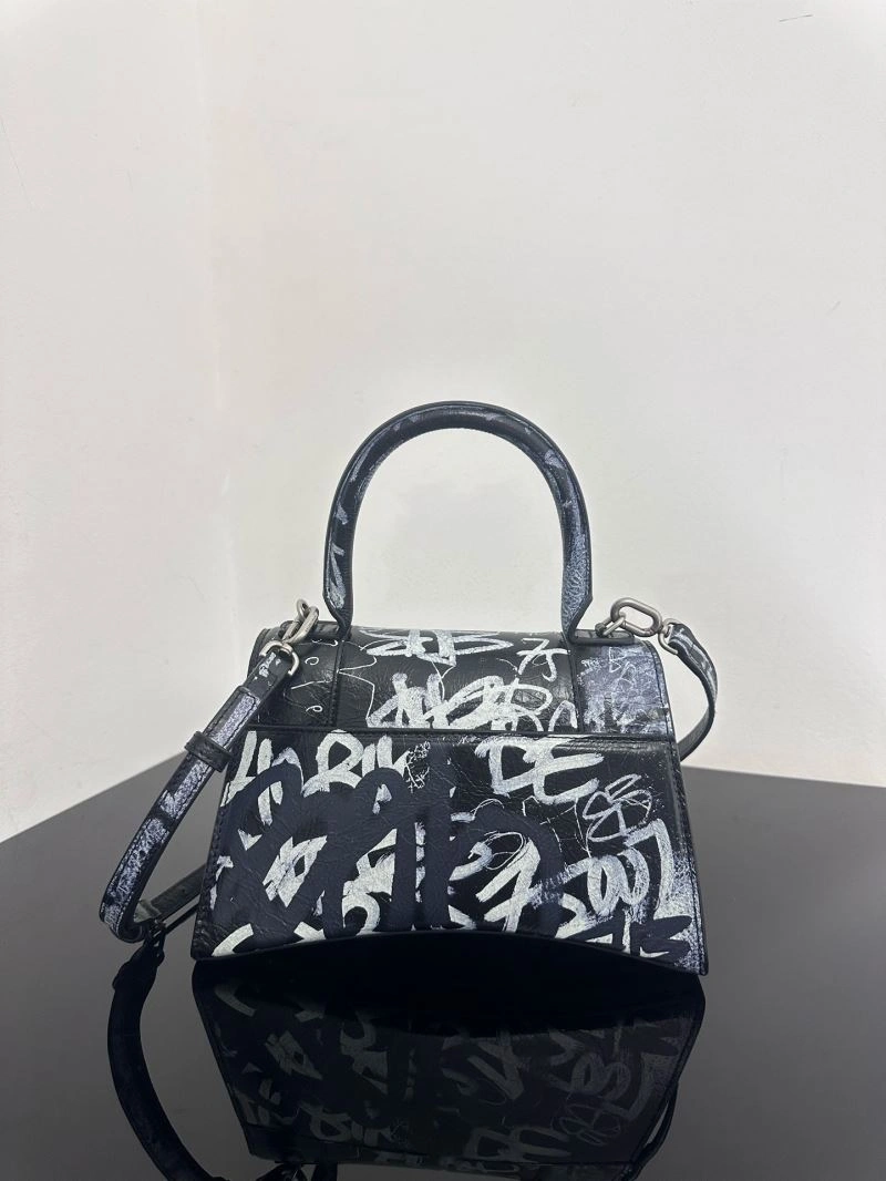 Durable Balenciaga Crocodile-Embossed Leather Hourglass Bag - Size S 72650