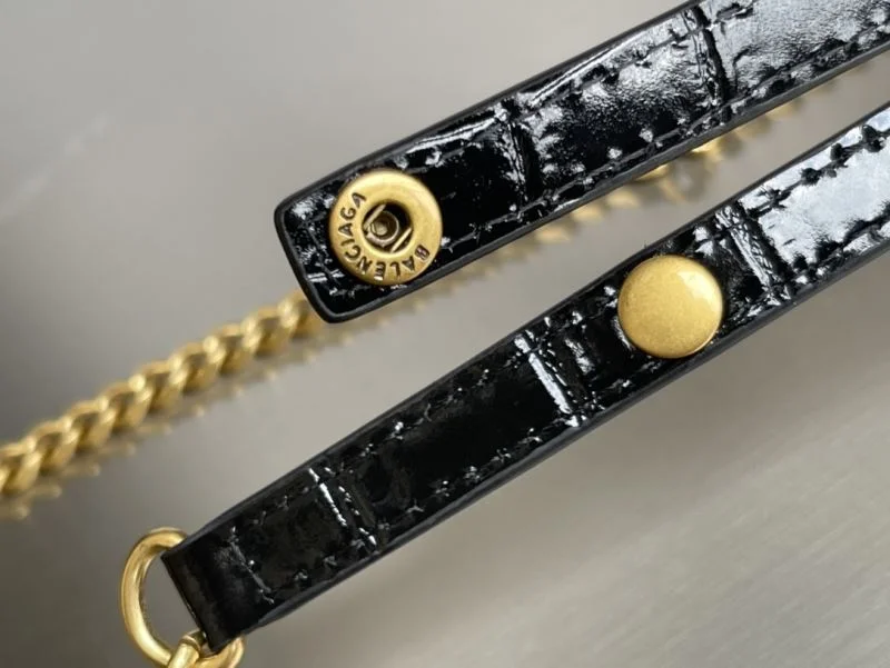 Balenciaga Crocodile Gold Buckle Hourglass Chain Bag byBalenciaga Tailored 38284