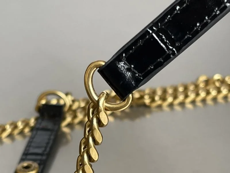 Balenciaga Crocodile Gold Buckle Hourglass Chain Bag byBalenciaga Tailored 38284