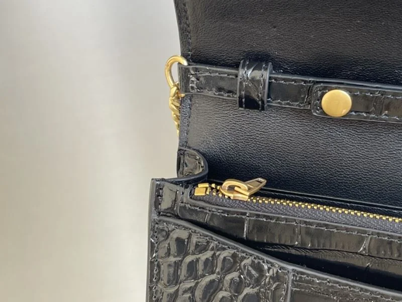 Balenciaga Crocodile Gold Buckle Hourglass Chain Bag byBalenciaga Tailored 38284