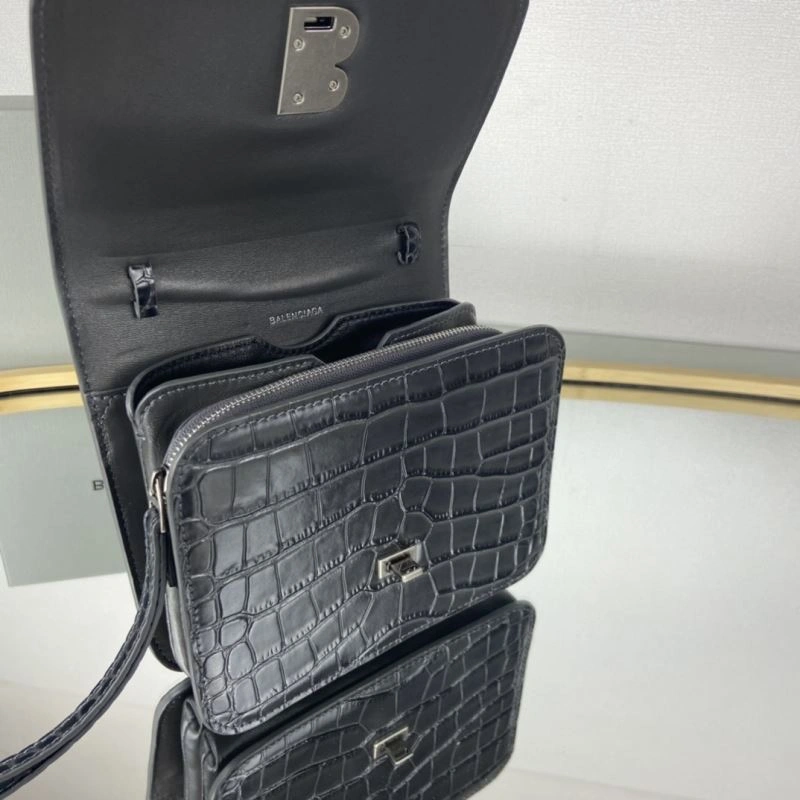 Durable Balenciaga Crocodile Pattern Crossbody Bag - Model 78327