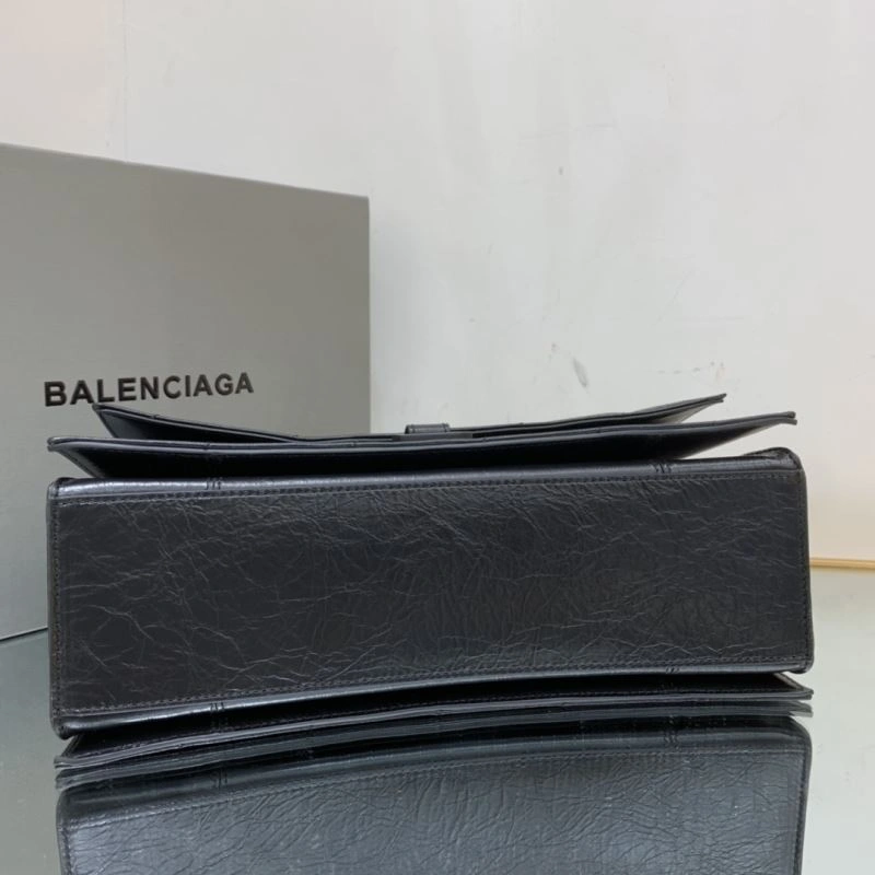 Balenciaga Crush Medium Embroidered Black Buckle Bag Efficient 78674