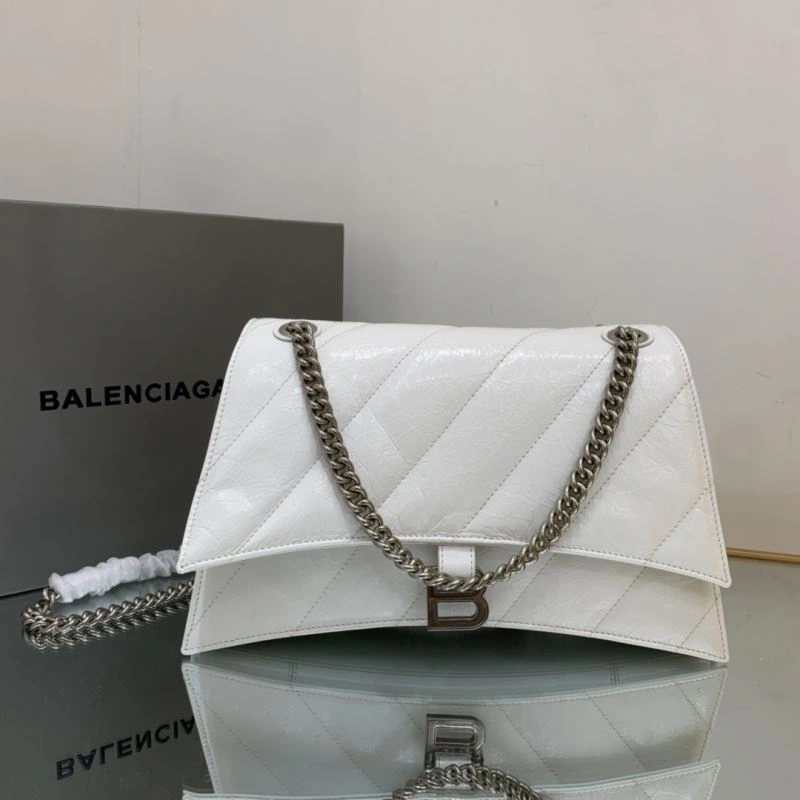 Balenciaga Crush Vintage Waxed Leather Bag - Medium Size Thermal 78665