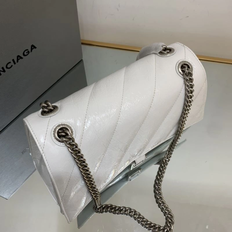 Balenciaga Crush Vintage Waxed Leather Bag - Medium Size Thermal 78665