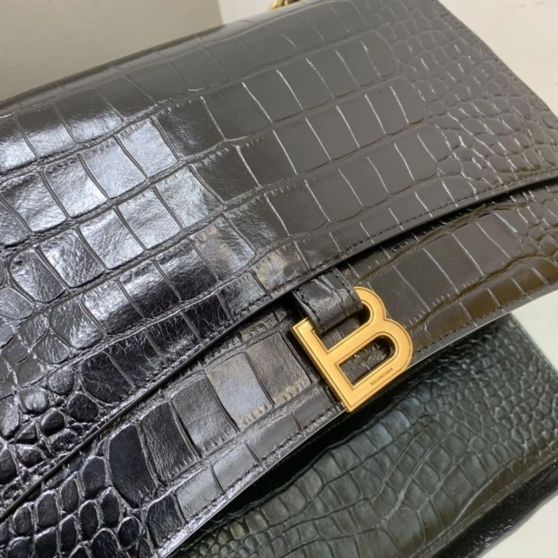 Balenciaga Crush Vintage Waxed Leather Bag with Gold Chain UrbanStyle 78671