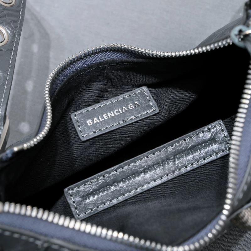 Bold Balenciaga Dark Gray Crescent Bag - 26cm Size 12 72708