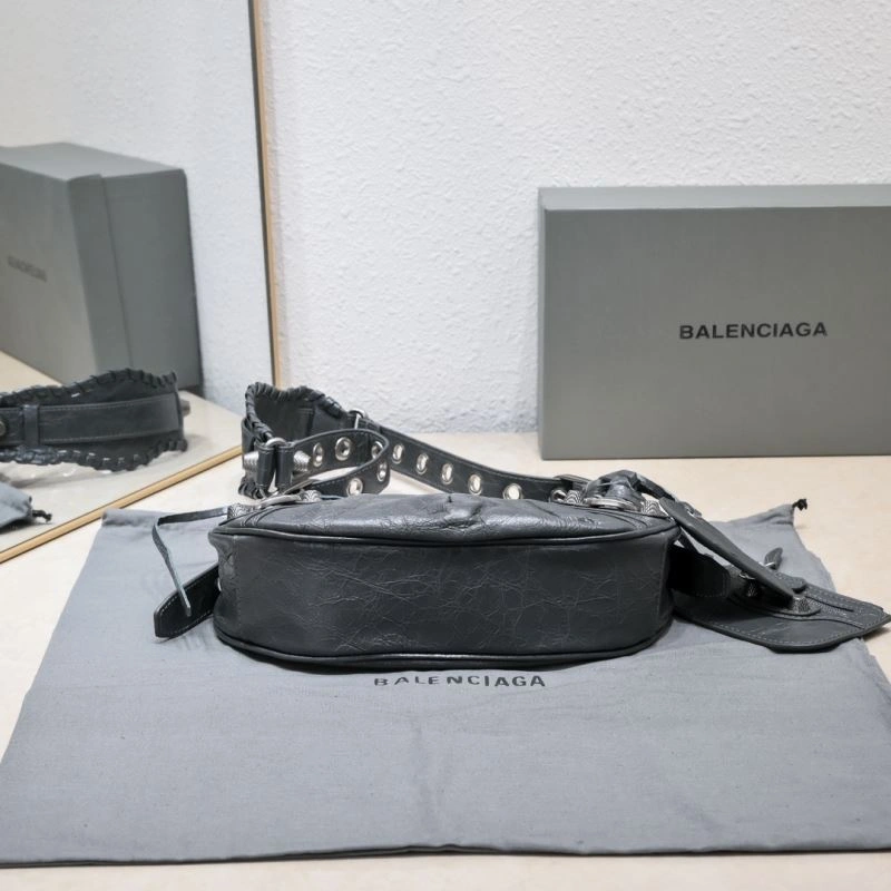 Bold Balenciaga Dark Gray Crescent Bag - 26cm Size 12 72708