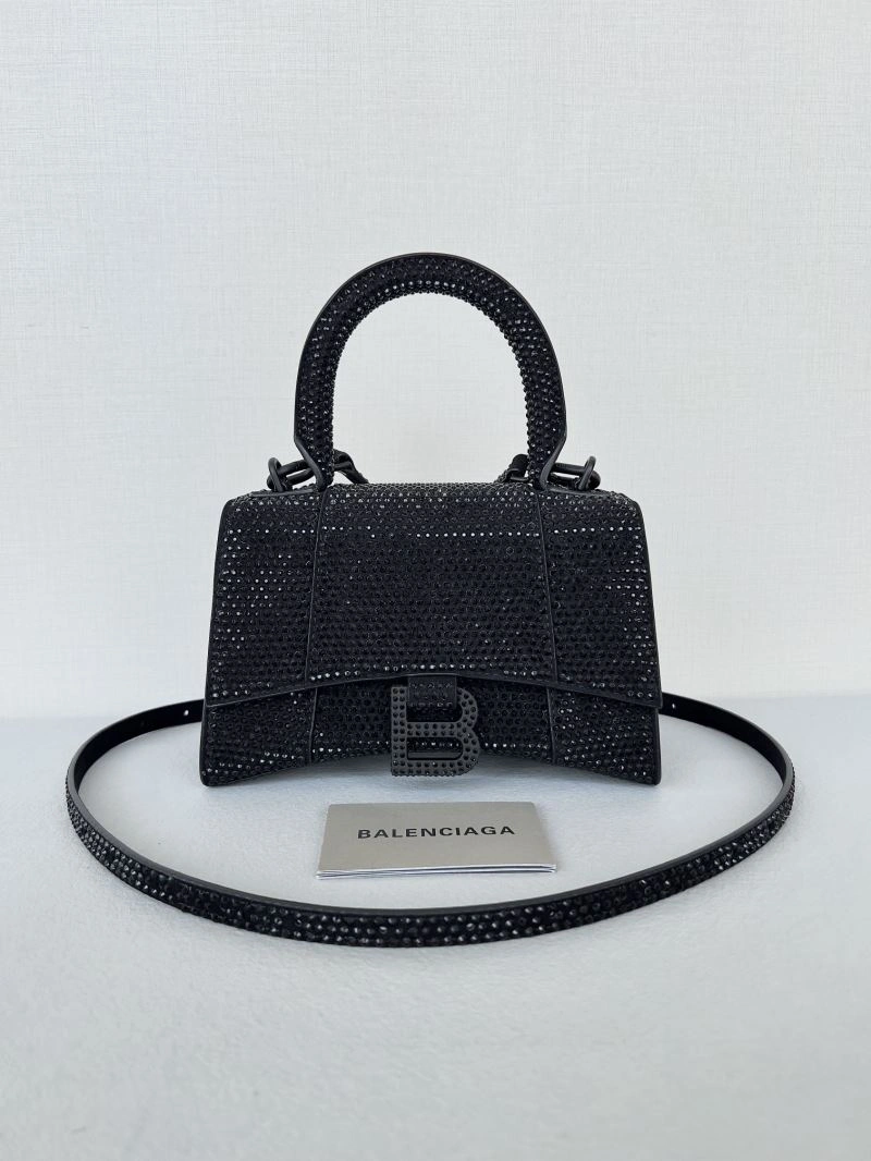 Balenciaga Dazzling Diamond-Encrusted Hourglass Bag - Model Unisex 66948