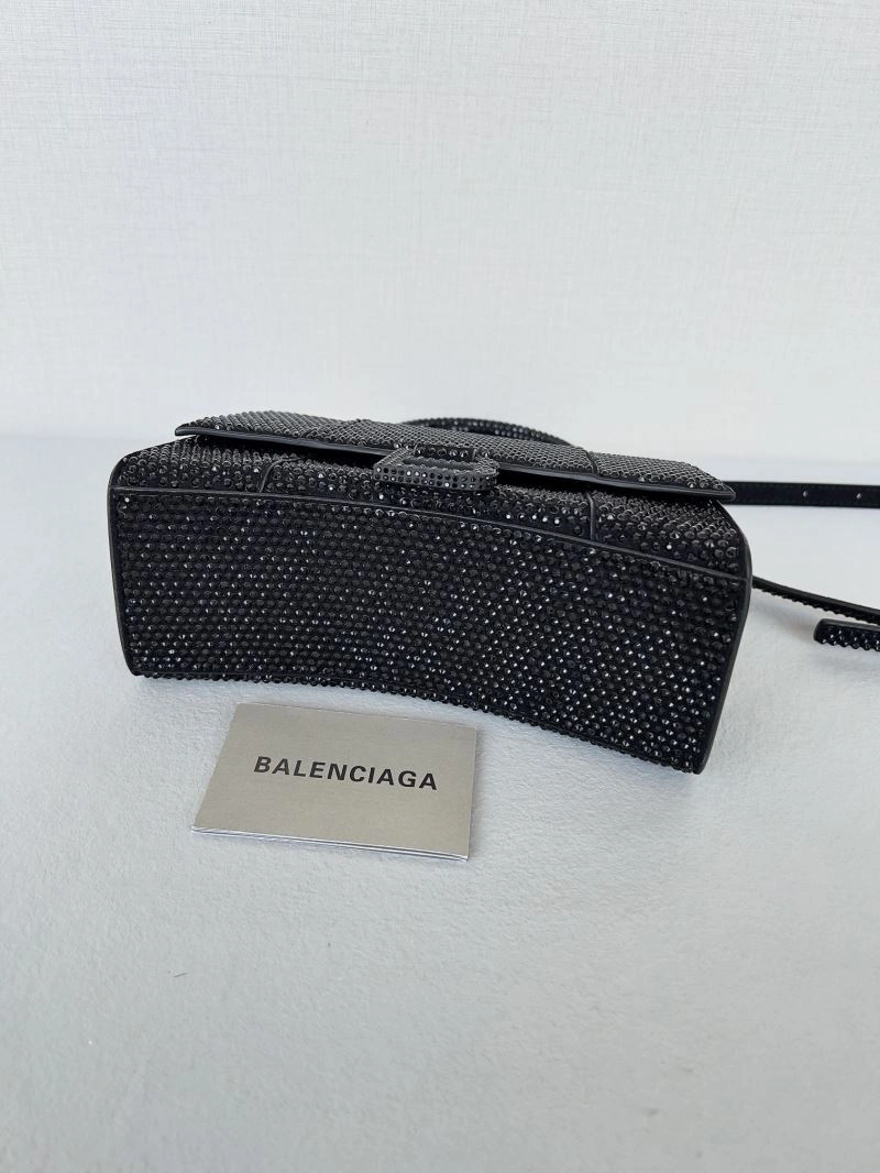 Balenciaga Dazzling Diamond-Encrusted Hourglass Bag - Model Unisex 66948