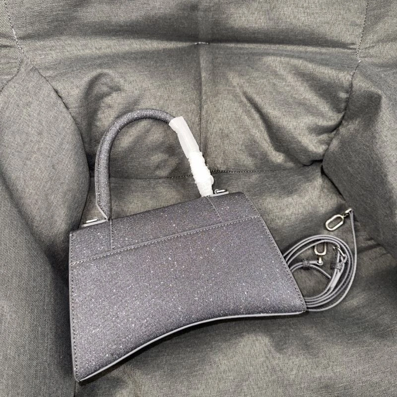 Balenciaga Dazzling Hourglass Bag - Starry Gray S Size EasyMatch 70017