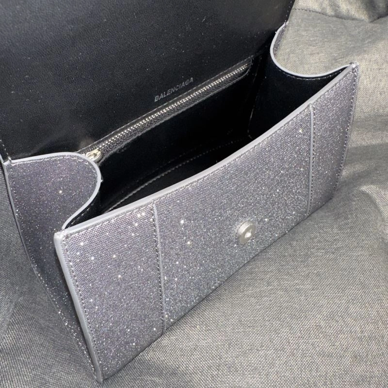 Balenciaga Dazzling Hourglass Bag - Starry Gray S Size EasyMatch 70017