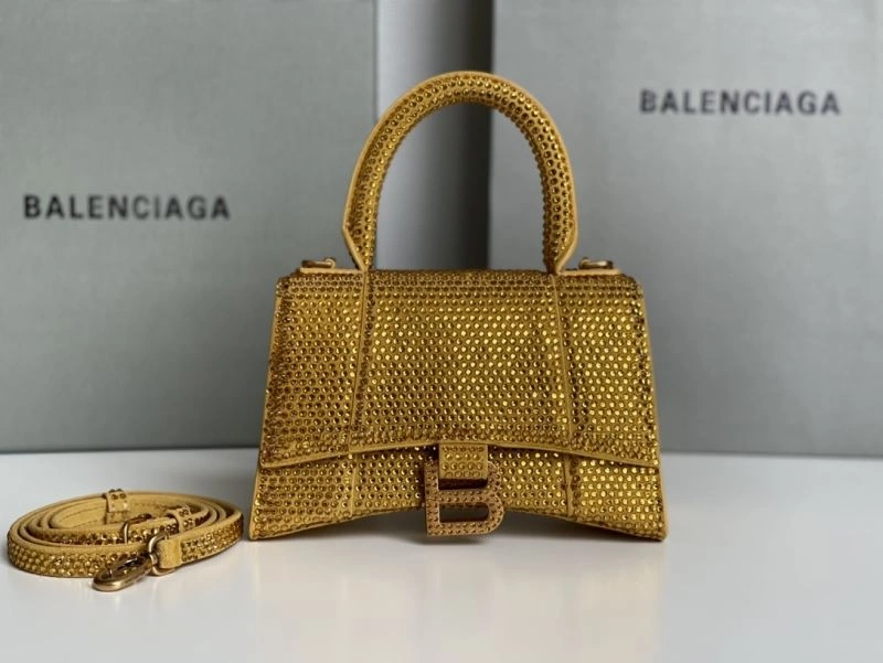 Balenciaga Diamond-Embellished Hourglass Crescent Bag Sustainable 72585