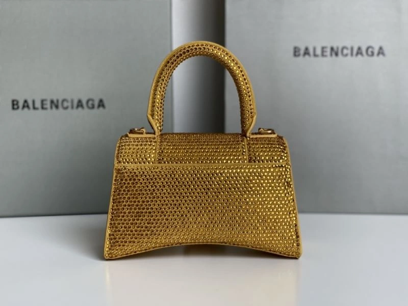 Balenciaga Diamond-Embellished Hourglass Crescent Bag Sustainable 72585