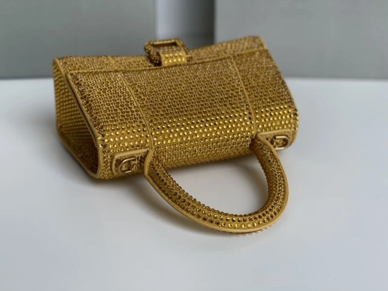 Balenciaga Diamond-Embellished Hourglass Crescent Bag Sustainable 72585