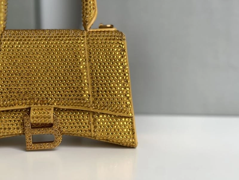 Balenciaga Diamond-Embellished Hourglass Crescent Bag Sustainable 72585