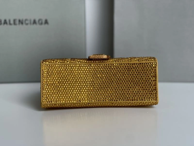 Balenciaga Diamond-Embellished Hourglass Crescent Bag Sustainable 72585