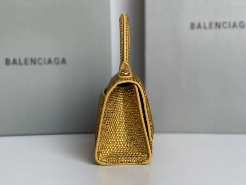 Balenciaga Diamond-Embellished Hourglass Crescent Bag Sustainable 72585