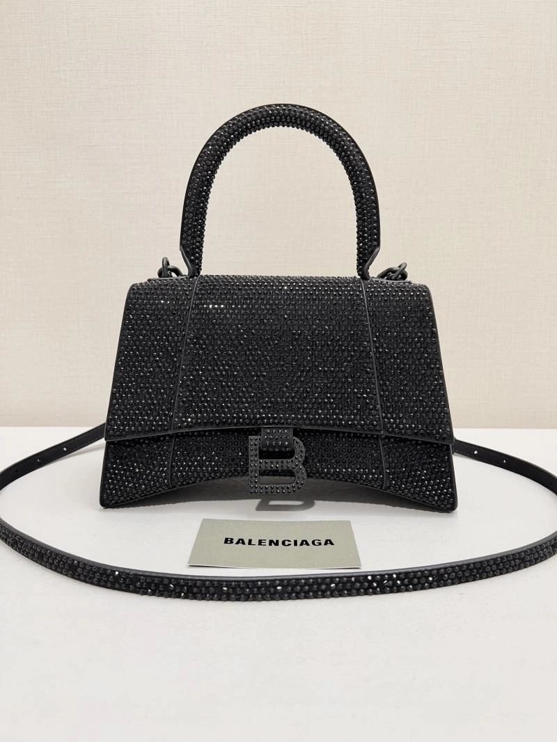 Balenciaga Diamond Encrusted Hourglass Glam Bag - Sparkle in Style Bright 66942