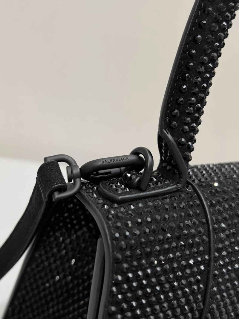 Balenciaga Diamond Encrusted Hourglass Glam Bag - Sparkle in Style Bright 66942