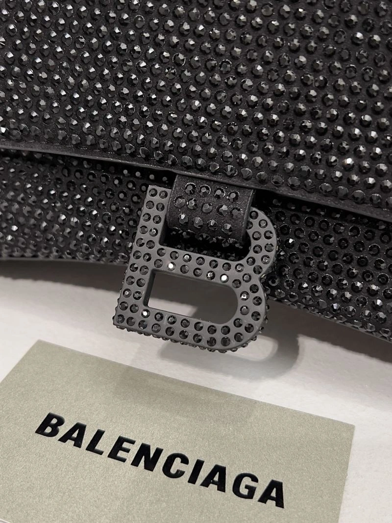 Balenciaga Diamond Encrusted Hourglass Glam Bag - Sparkle in Style Bright 66942