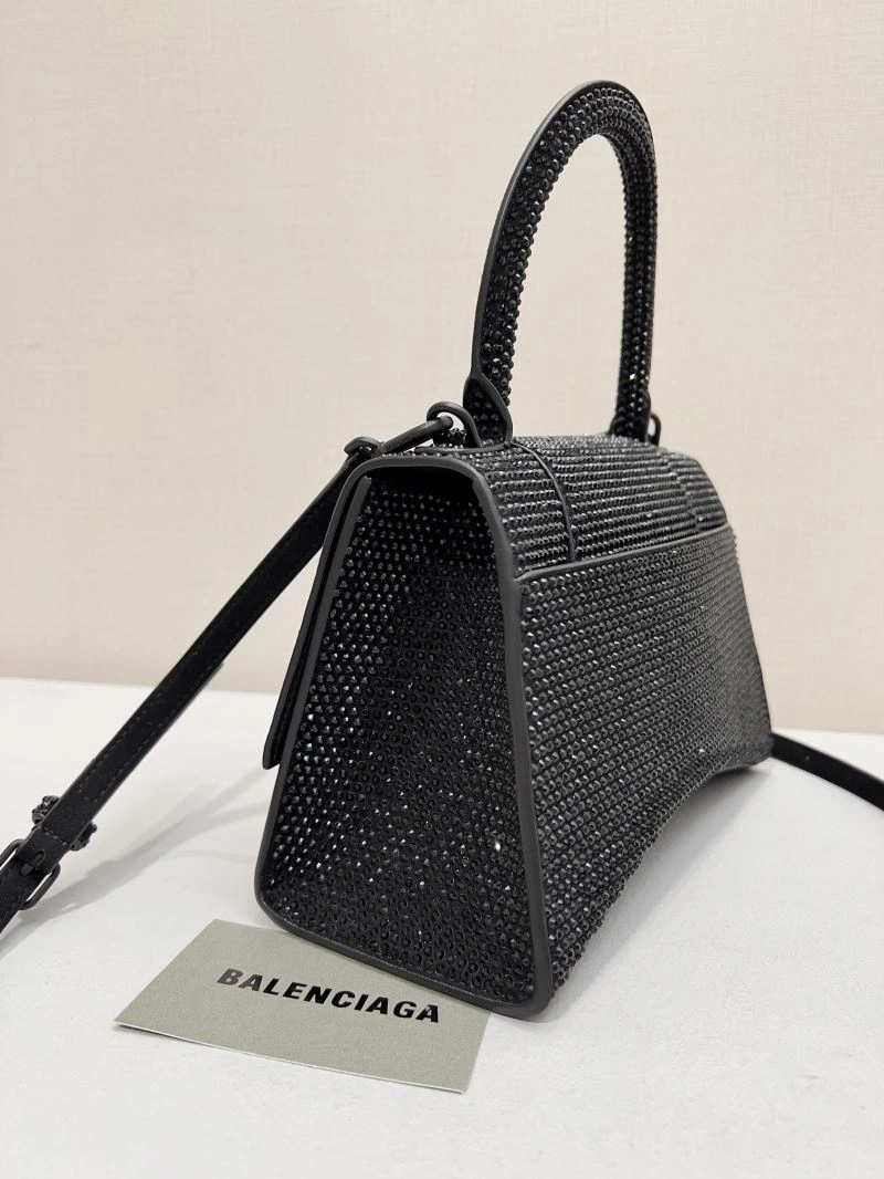 Balenciaga Diamond Encrusted Hourglass Glam Bag - Sparkle in Style Bright 66942