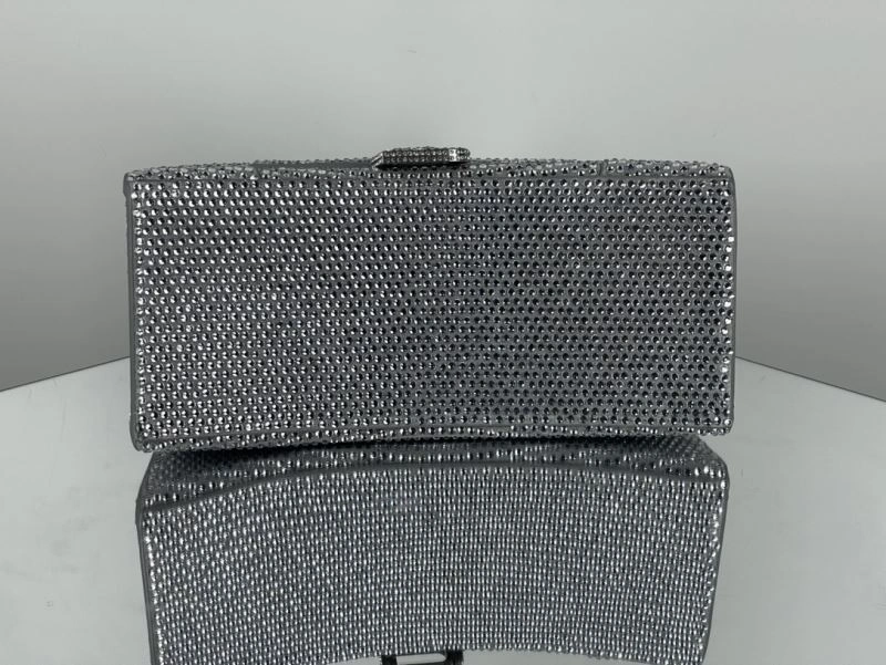 Sporty Balenciaga Diamond-Encrusted Hourglass Sand Timer Bag 72629