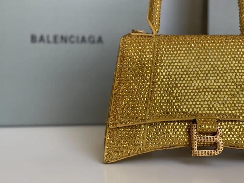 Balenciaga Diamond Hourglass Bag with Golden Clasp ComfortFit 72590