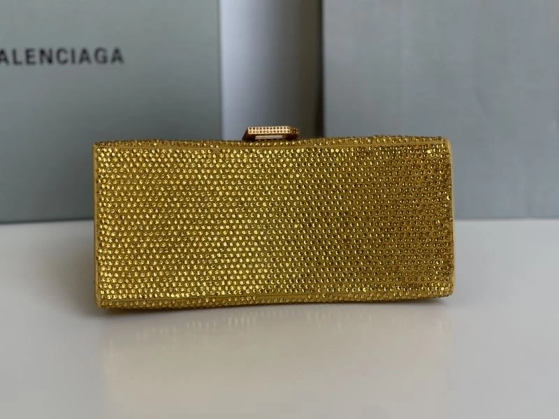 Balenciaga Diamond Hourglass Bag with Golden Clasp ComfortFit 72590
