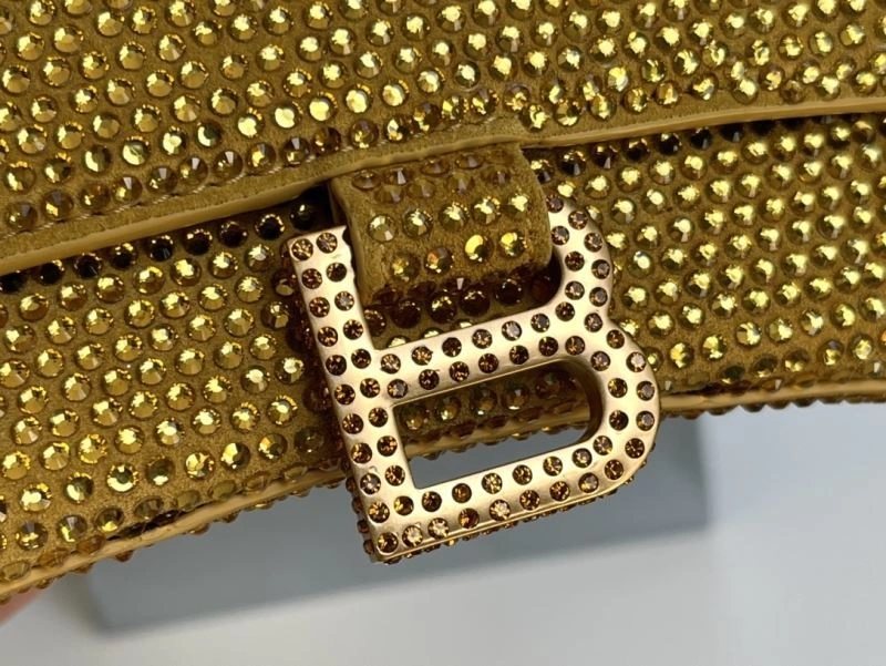 Balenciaga Diamond Hourglass Bag with Golden Clasp ComfortFit 72590