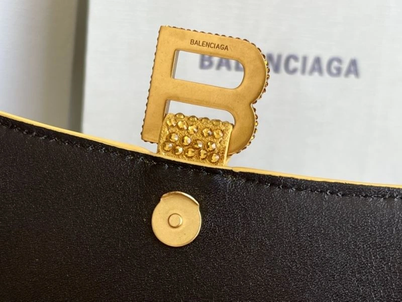 Balenciaga Diamond Hourglass Bag with Golden Clasp ComfortFit 72590