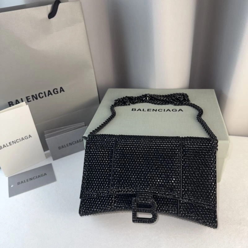 Resilient Balenciaga Diamond Hourglass Chain Bag - Limited Edition 75316